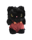 MUSITU Cute Black Cat Plush Keychain Backpack Pendant